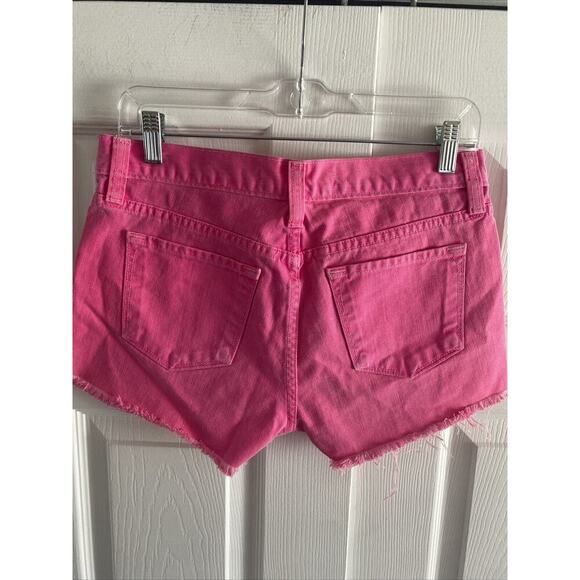 J Brand Women's‎ 26 Signal Pink Cut Off Shorts Summer - Picture 5 of 8